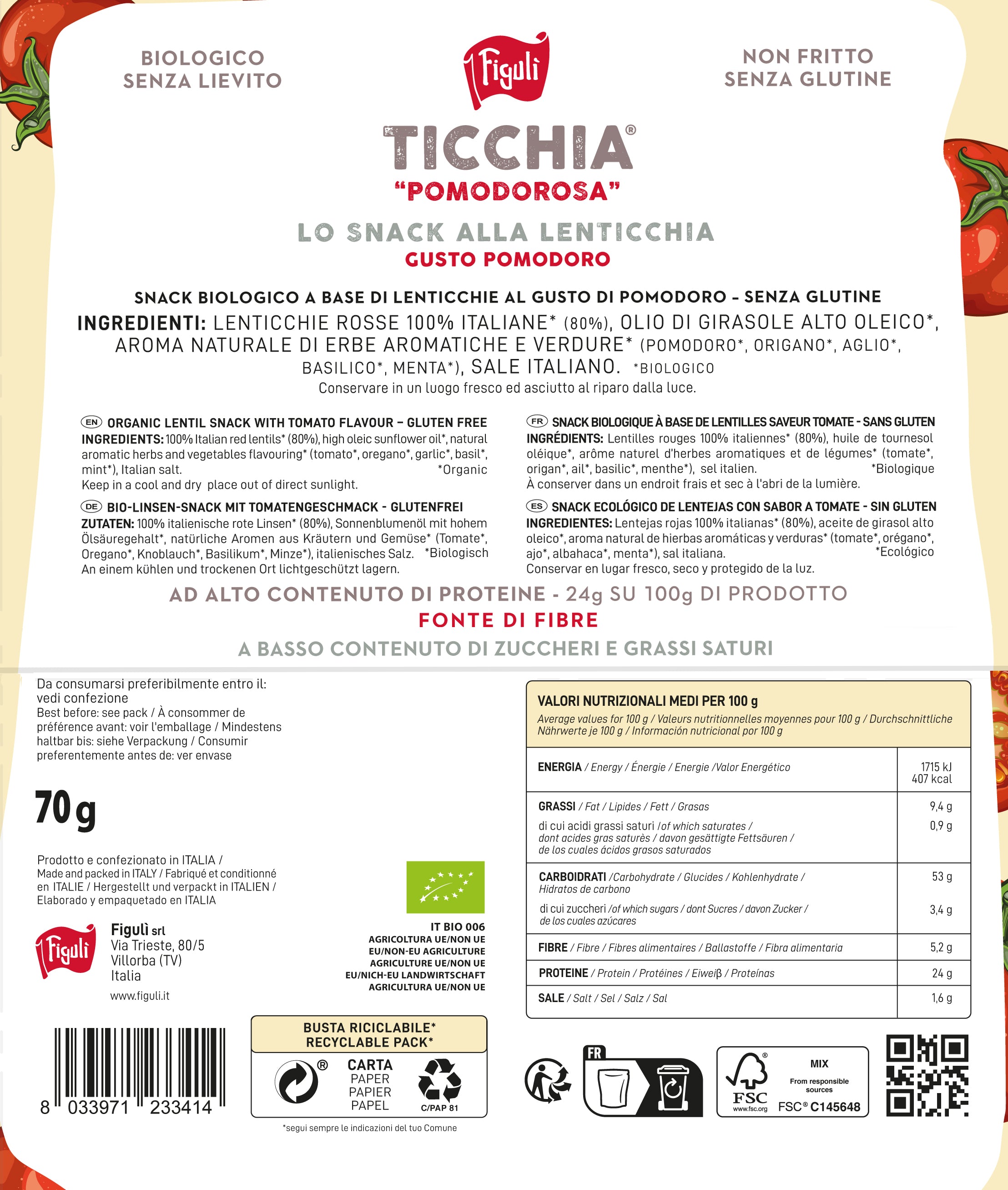 TICCHIA POMODOROSA 70G