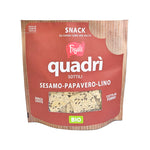 Carica l'immagine nel visualizzatore di Gallery, Quadrì sottili sesamo papavero lino 100g
